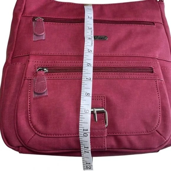 MultiSac Flare Large Crossbody Bag | 13.25 In | Polyester & Faux Leather | NWT - Picture 7 of 11